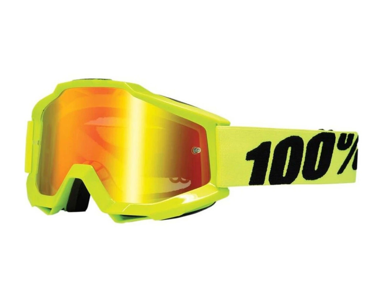100% Accuri Generation 2 Brille - Antibeschlag Und Spiegelglas | Fluo Yellow – Bild 2