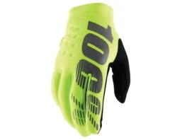 100% Brisker Schlechtwetter Handschuhe | Fluo Yellow-black