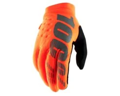 100% Brisker Schlechtwetter Handschuhe | Orange-black
