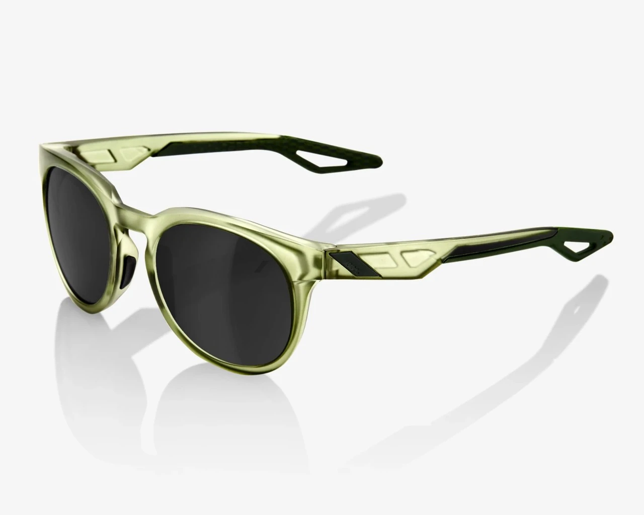 100% Campo - Mirror Lense Fahrrad Sonnenbrille | Matte Translucent Olive Slate