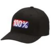 100% Classic X-Fit Flexfit Hat | Black