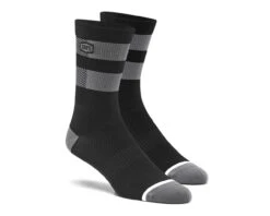 100% Flow Socken | Black-grey