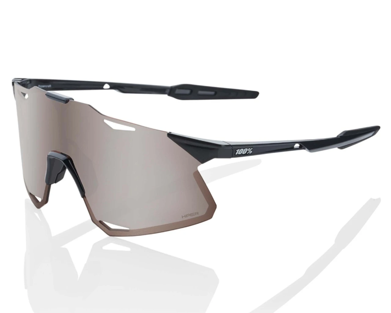 100% Hypercraft - HiPER Lens Fahrrad Sportbrille | Gloss Black