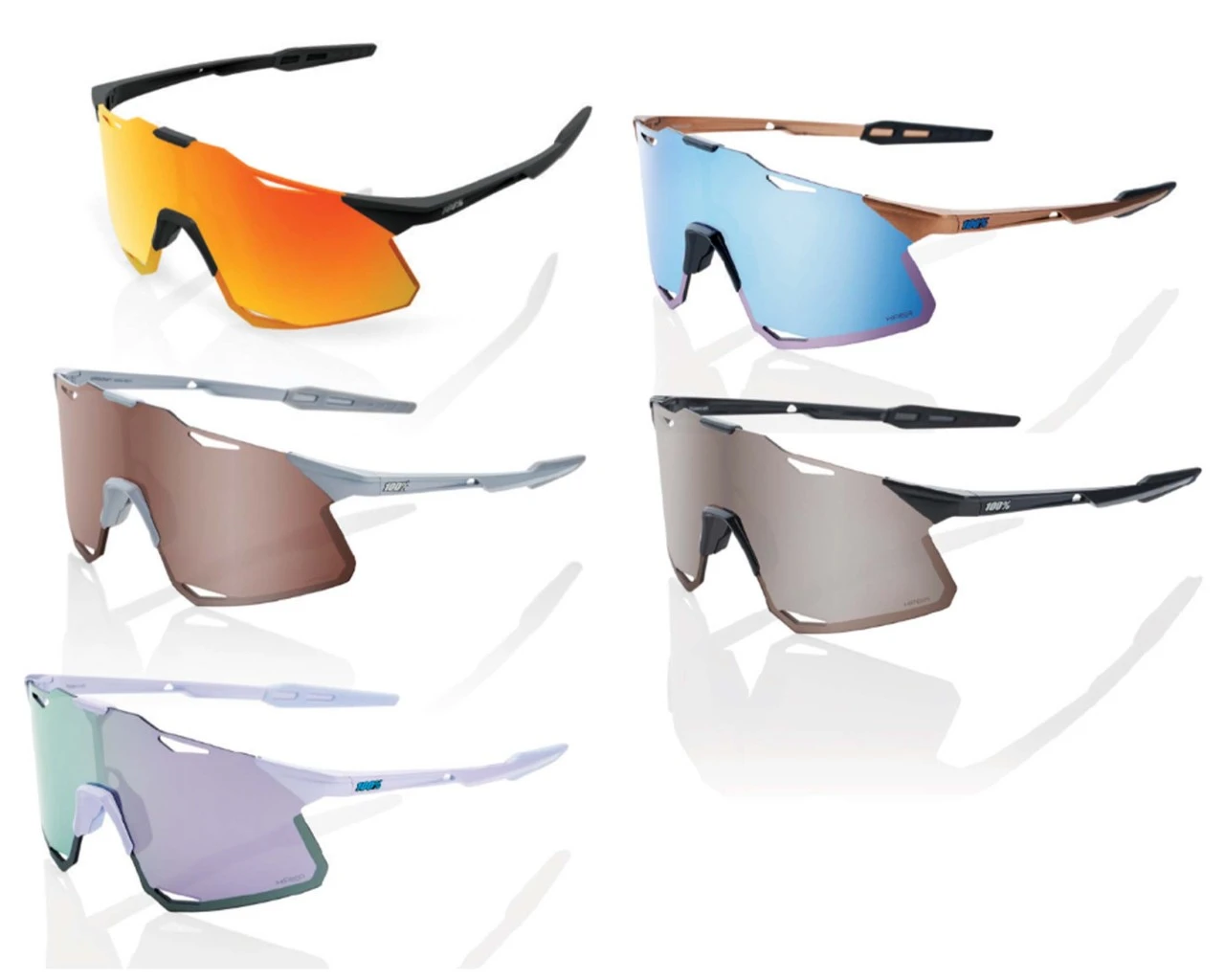 100% Hypercraft - HiPER Lens Fahrrad Sportbrille | Matte Black – Bild 2