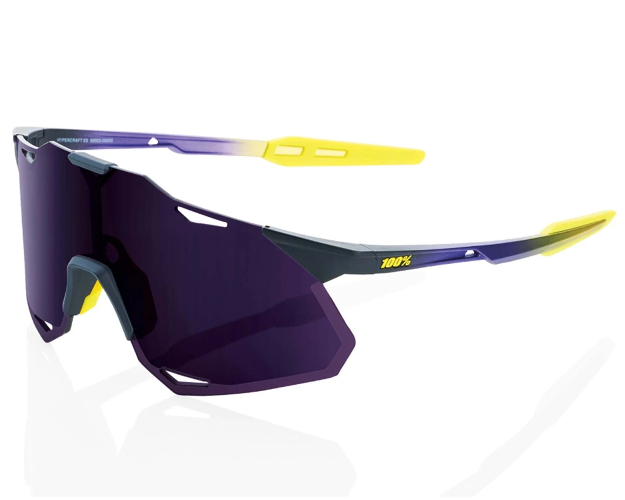 100% Hypercraft - XS Smoke Lens Fahrrad Sonnenbrille | Matte Metallic Digital Brights