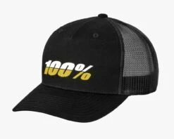 100% League X-Fit Snapback Hat | Black