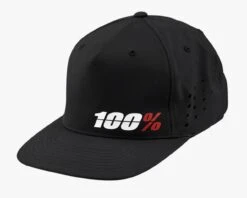 100% Ozone Snapback Hat | Black