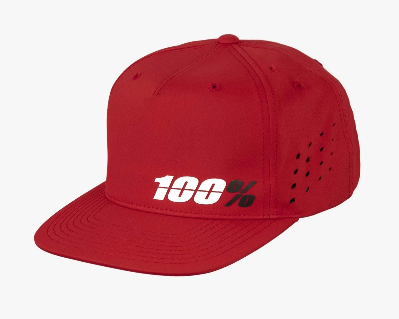 100% Ozone Snapback Hat | Red 3 100% Ozone Snapback Hat | Red