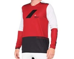 100% R-Core X Downhill Trikot Langarm | Cherry-black