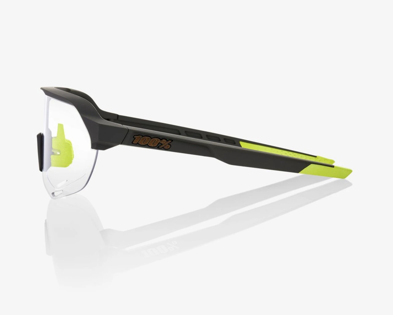 100% S2 Photochromic Lens Fahrrad Sonnenbrille | Soft Tact Cool Grey – Bild 3