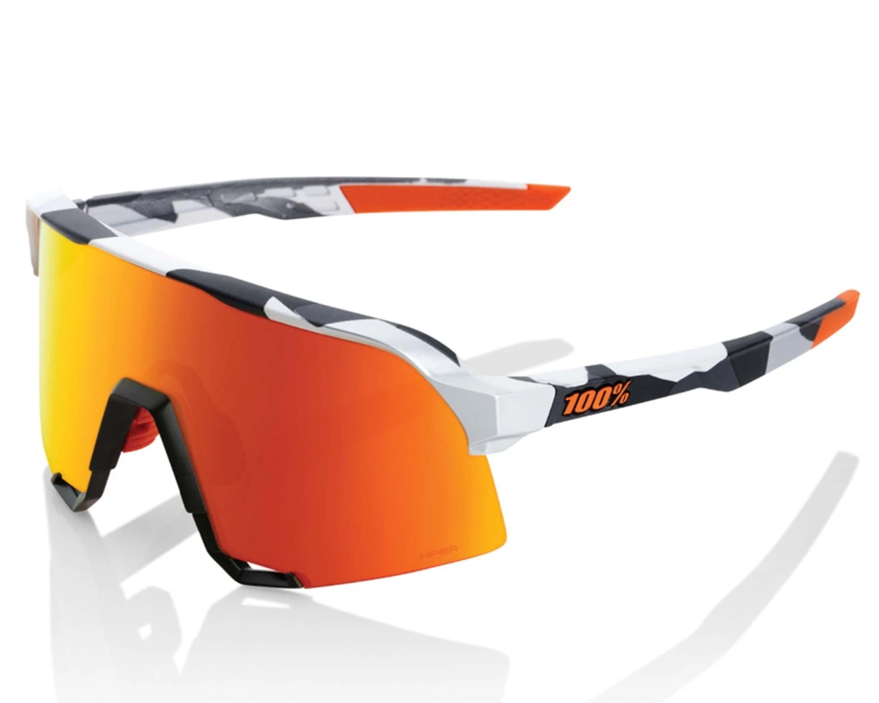 100% S3 HiPER Mirror Sport-Sonnenbrille | Soft Tact Grey Camo