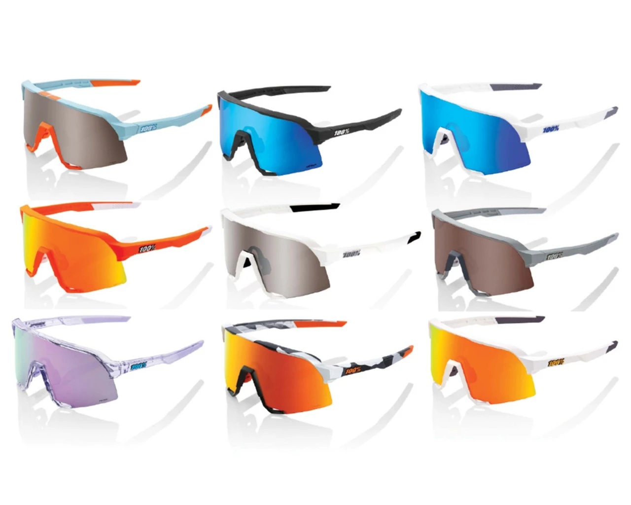 100% S3 HiPER Mirror Sport-Sonnenbrille | Soft Tact Two Tone – Bild 2