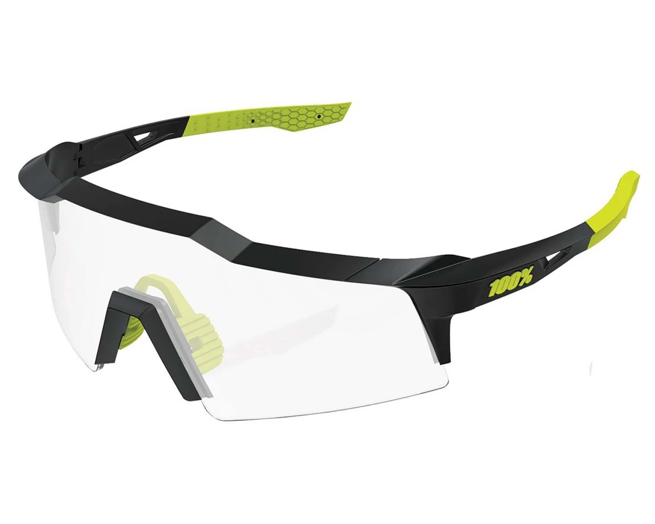 100% Speedcraft SL - Photochromic Lens Sport-Sonnenbrille | Gloss Black