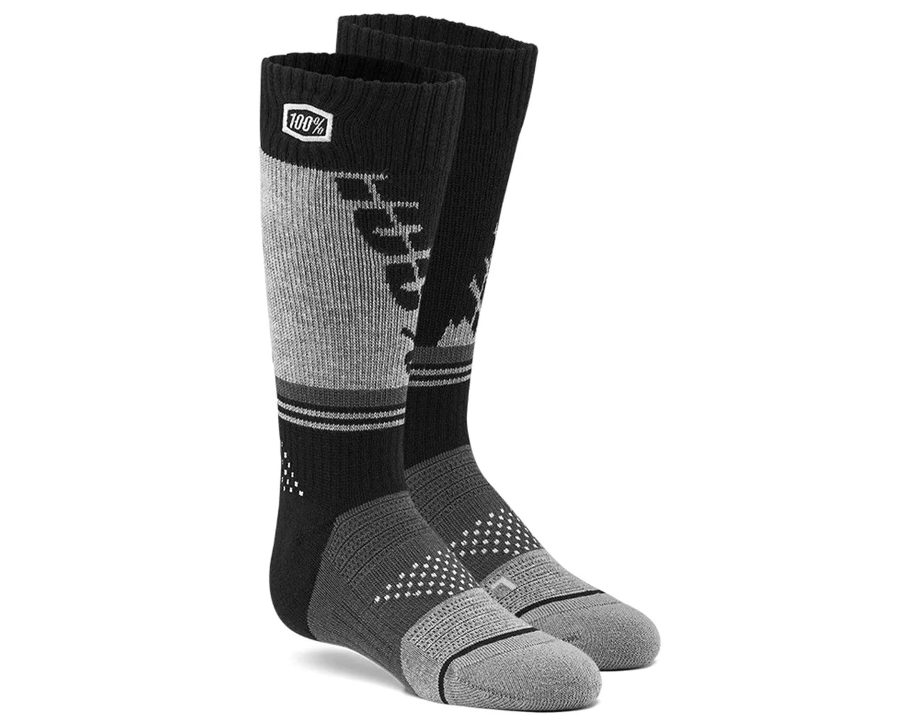 100% Torque Comfort Moto Socken | Black-grey