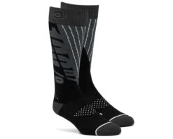 100% Torque Comfort Moto Socken | Black-steel Grey