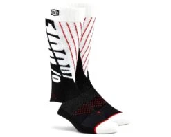 100% Torque Comfort Moto Socken | Black-white