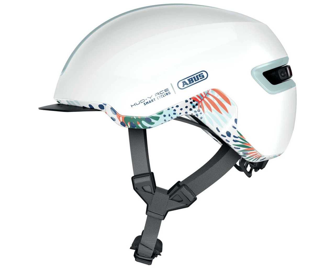 Abus HUD-Y Fahrradhelm | Flower White 3 Abus HUD-Y Fahrradhelm | Flower White