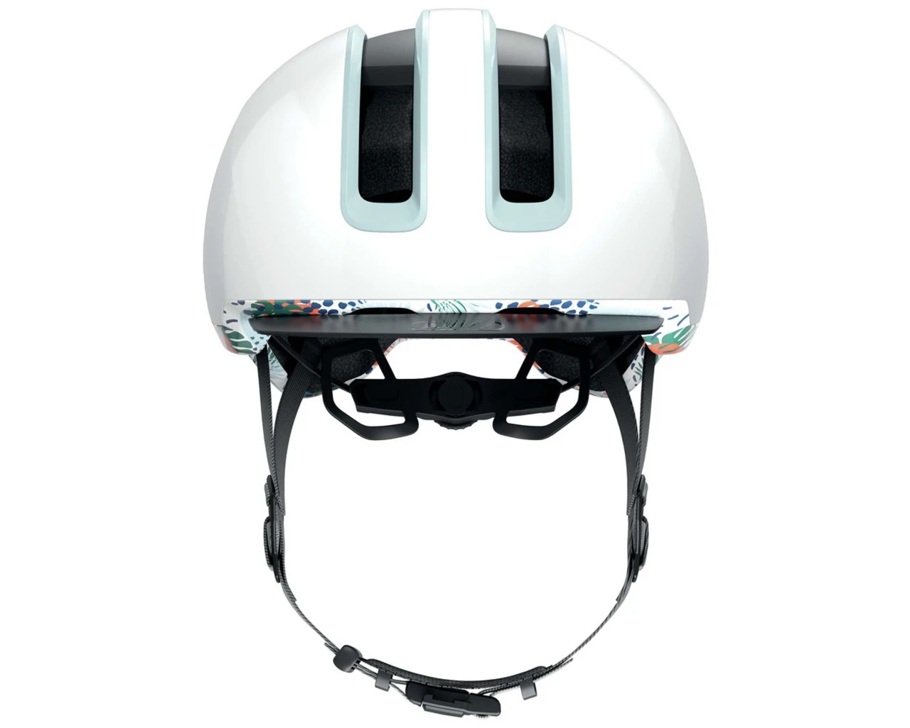 Abus HUD-Y Fahrradhelm | Flower White 4 Abus HUD-Y Fahrradhelm | Flower White – Bild 2