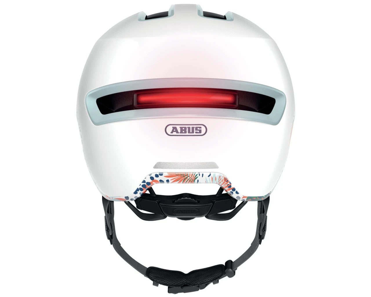 Abus HUD-Y Fahrradhelm | Flower White 5 Abus HUD-Y Fahrradhelm | Flower White – Bild 3