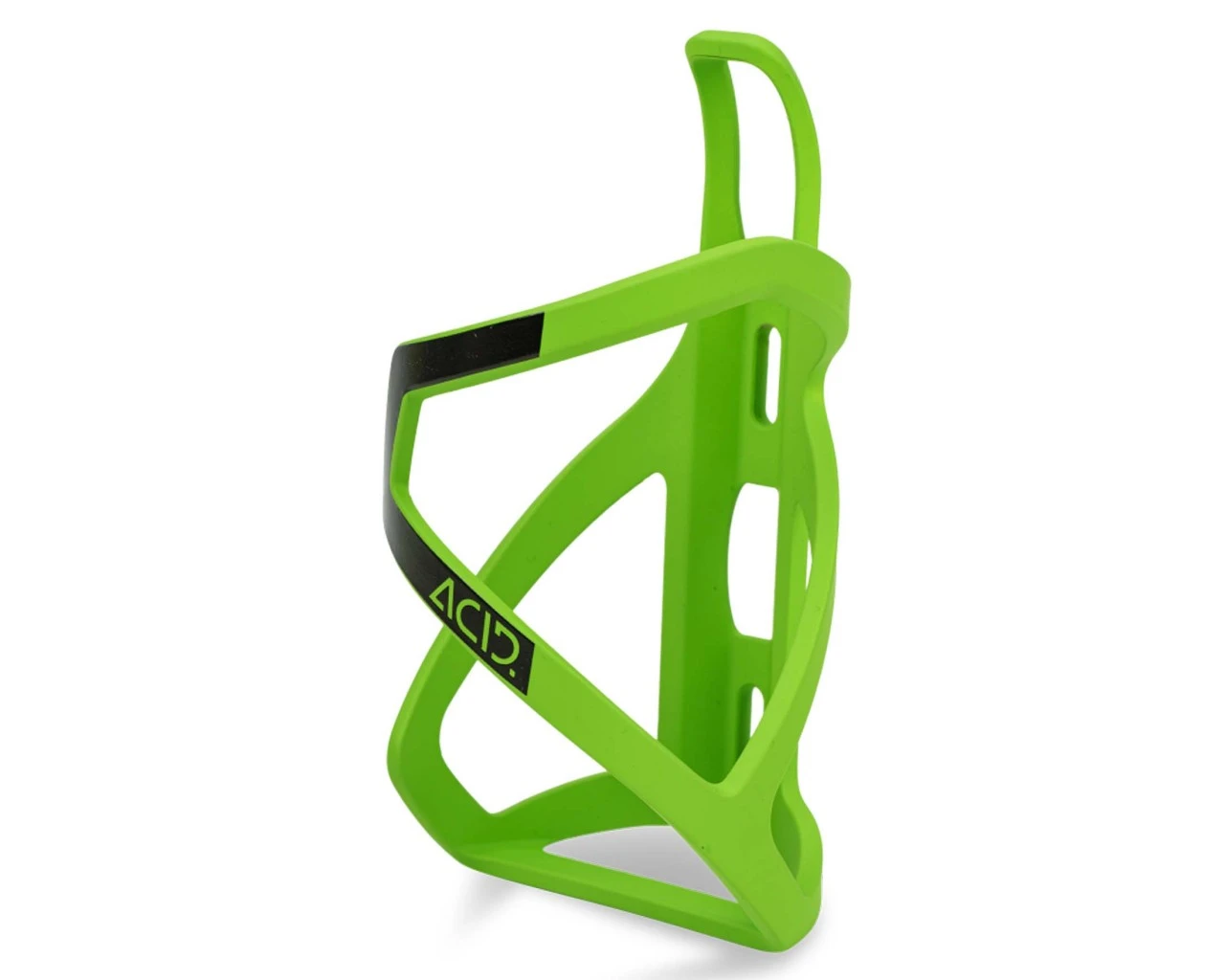Cube ACID Flaschenhalter HPP Left-Hand Sidecage | Matt Green Glossy Black