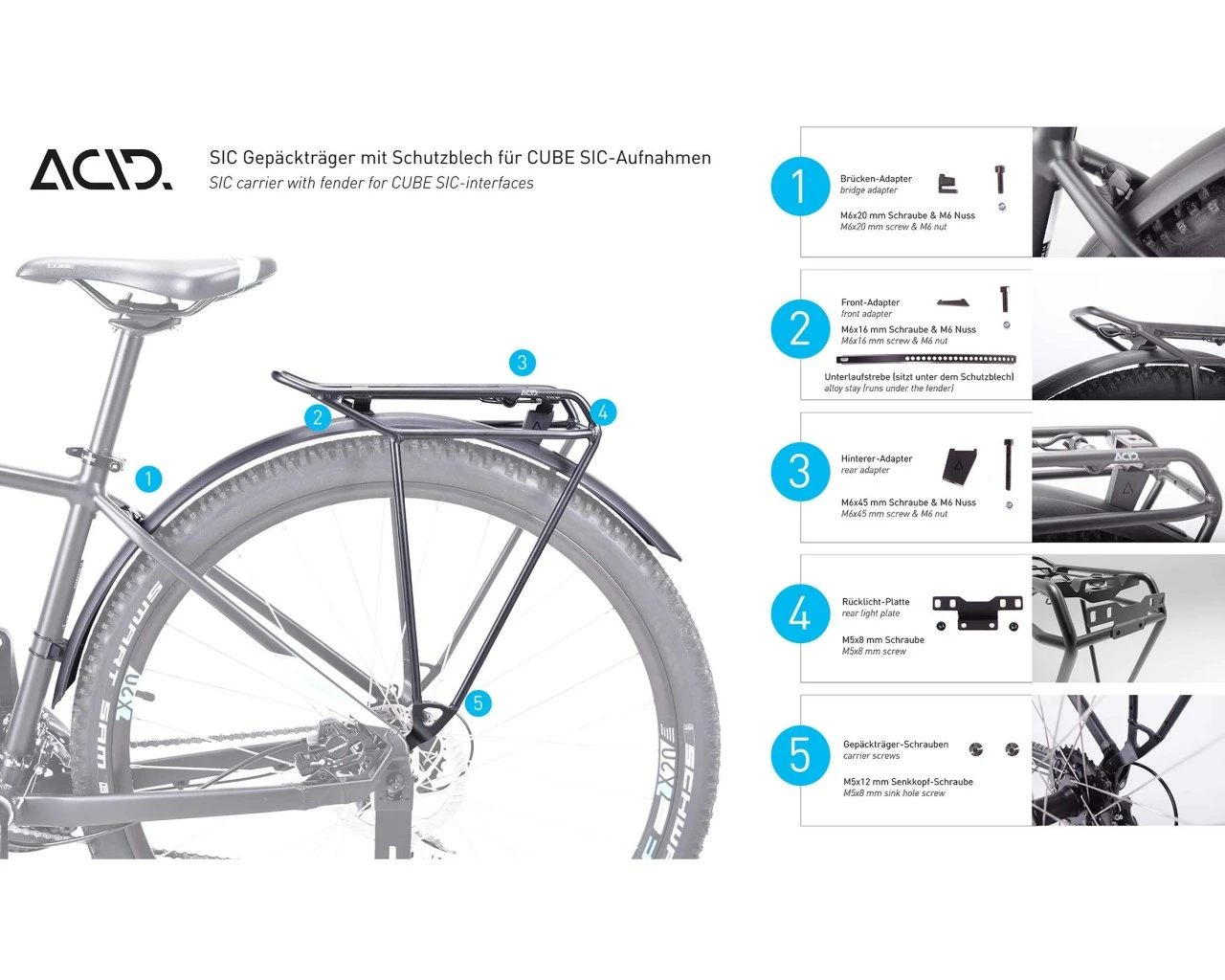Cube ACID Gepäckträger SIC 27.5 Zoll RILink | Black – Bild 3