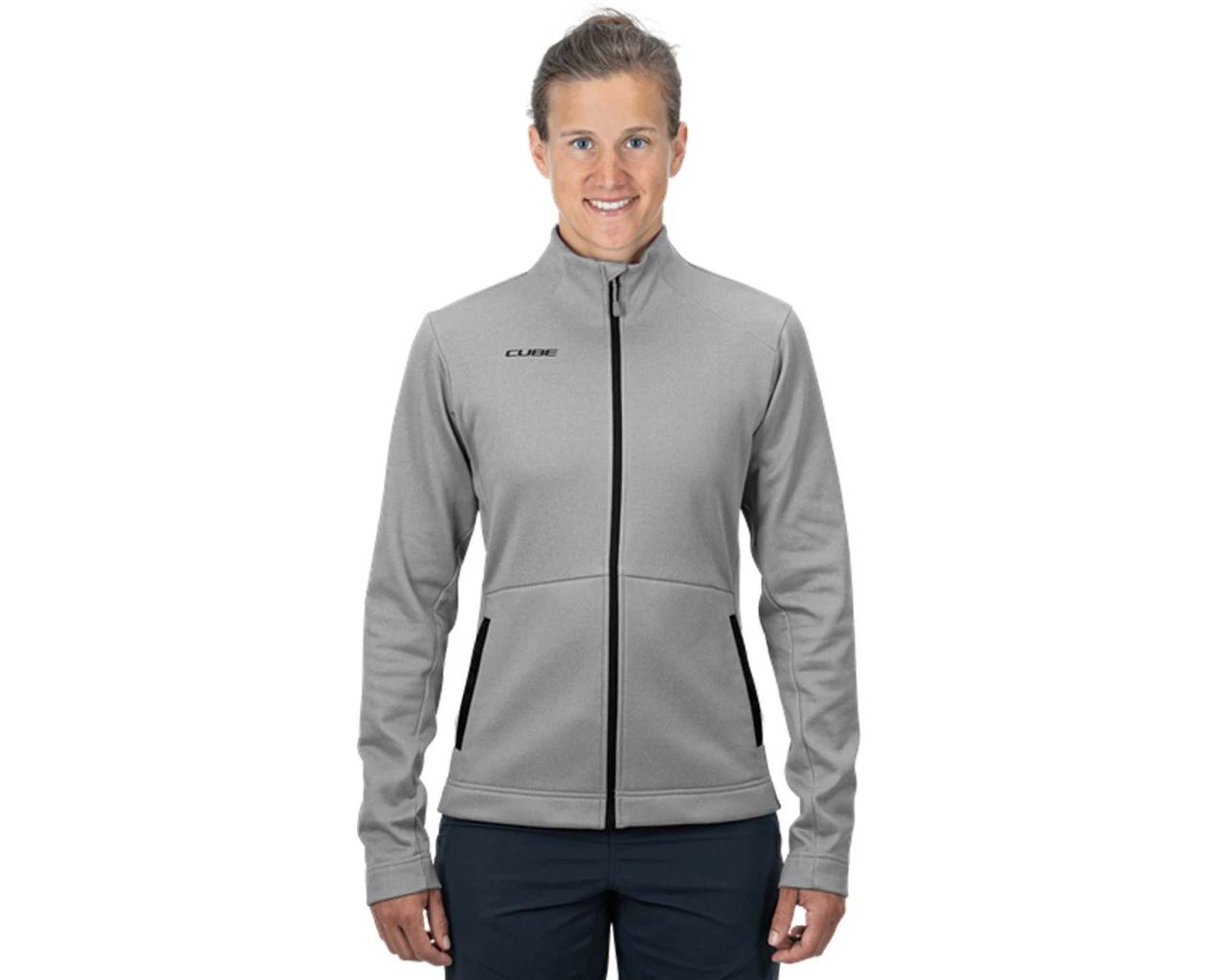Cube ATX Midlayer Damen Jacke | Grey Melange 4 Cube ATX Midlayer Damen Jacke | Grey Melange – Bild 2