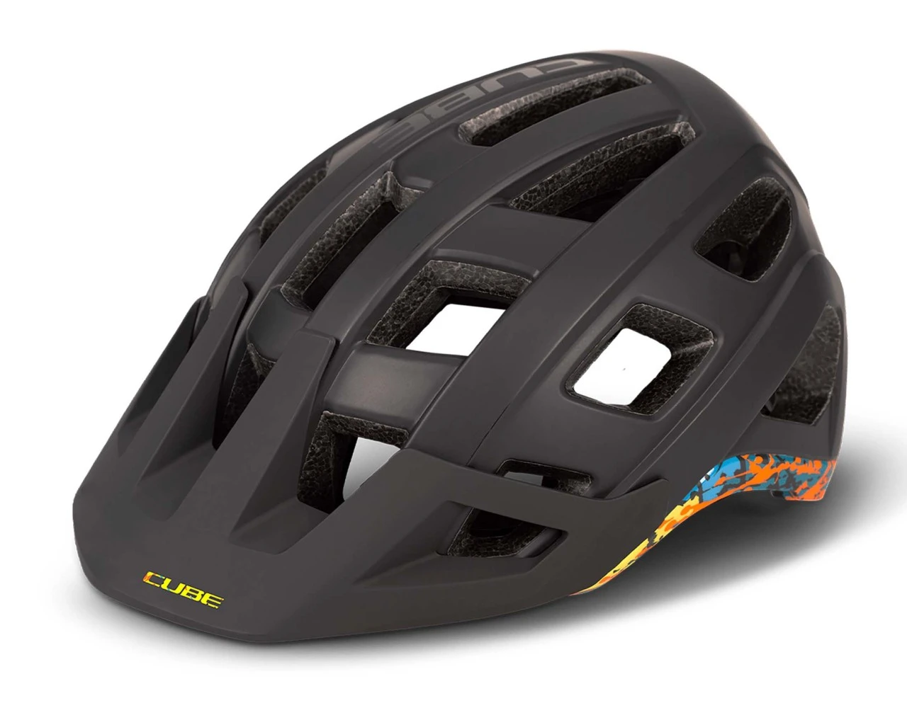 Cube BADGER MTB Helm | Black N Splash
