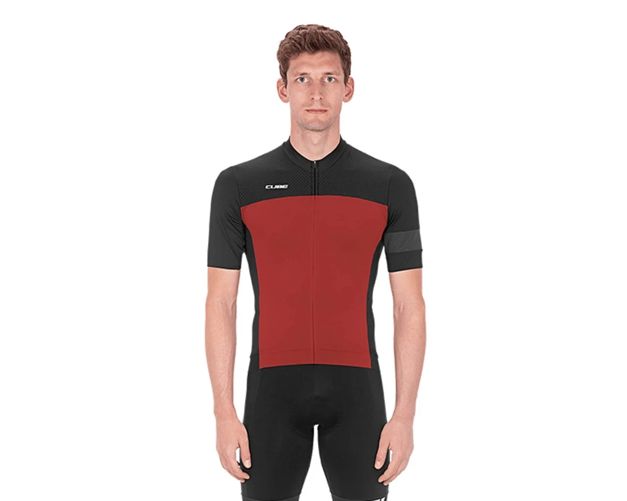 Cube Blackline Trikot Kurzarm | Black N Red – Bild 2