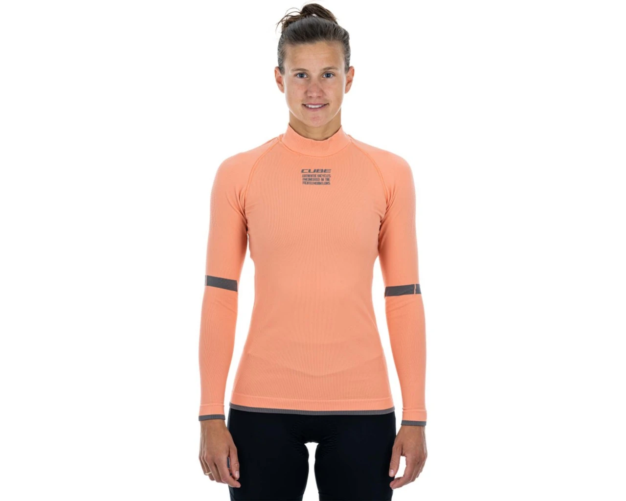 Cube Damen Funktionsunterhemd Race Be Warm Langarm | Coral – Bild 2