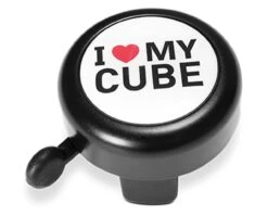 Cube Fahrradklingel I LOVE MY CUBE | Black N White N Red