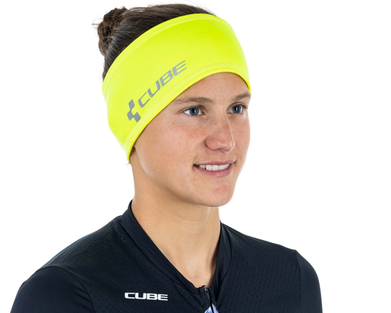 Cube Funktionsstirnband Race Be Warm Safety | Neon Yellow – Bild 2