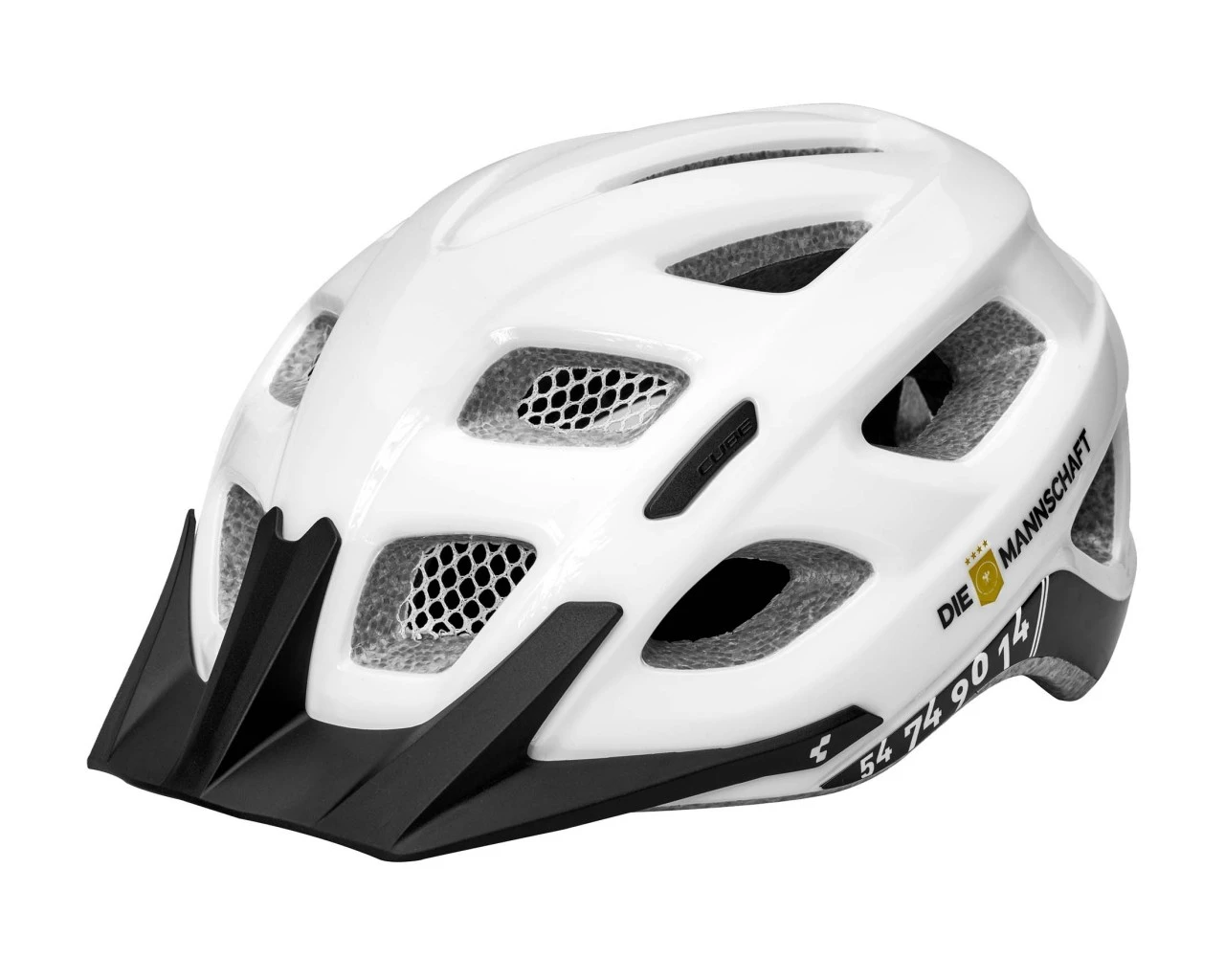 Cube Helm Tour DFB | White N Black N Gold – Bild 2
