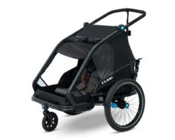 Cube Kinder Fahrradanhänger Double CMPT | Black