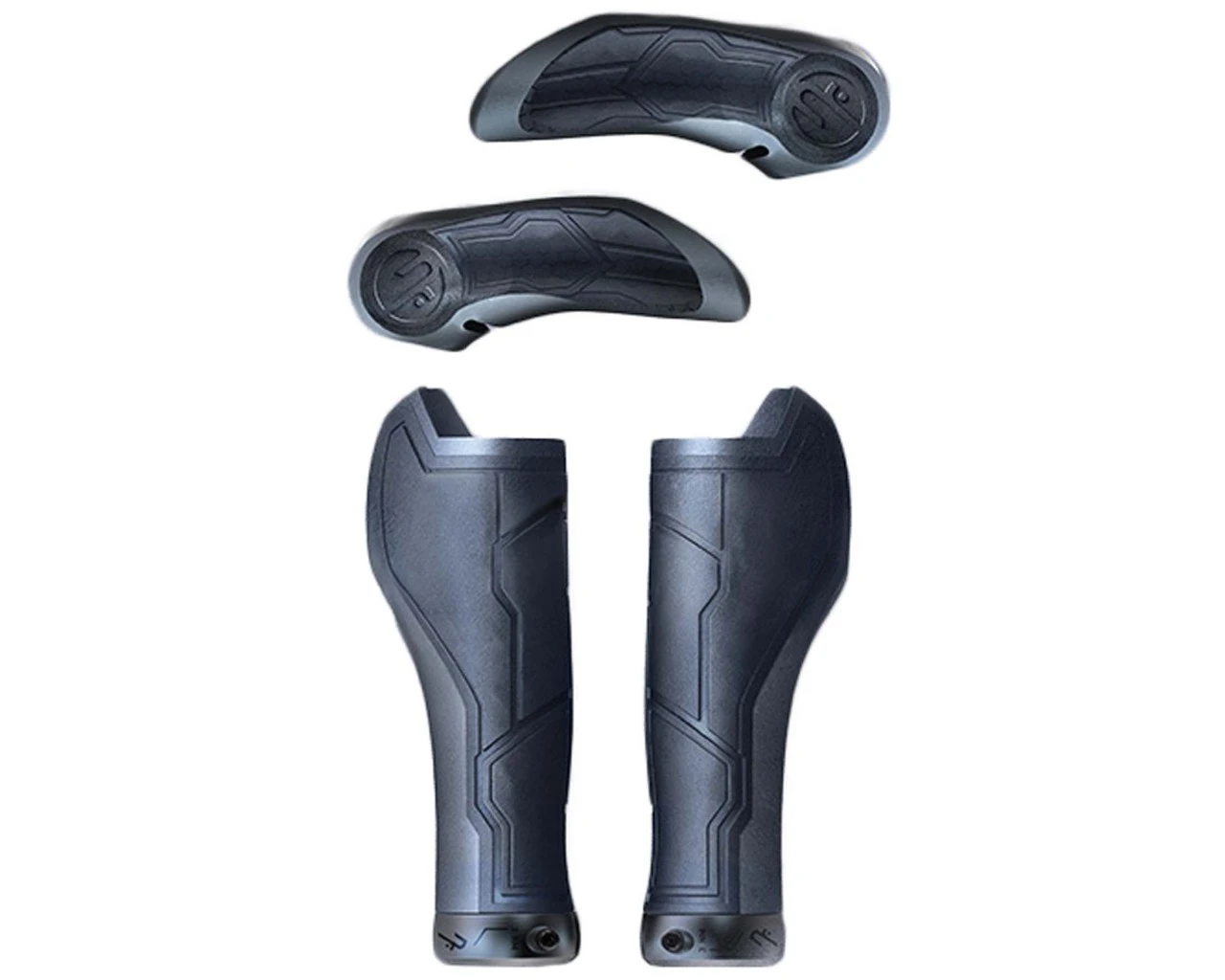 Cube Natural Fit Griffe All Terrain Bar Ends Medium (Paar) | Black N Grey 3 Cube Natural Fit Griffe All Terrain Bar Ends Medium (Paar) | Black N Grey