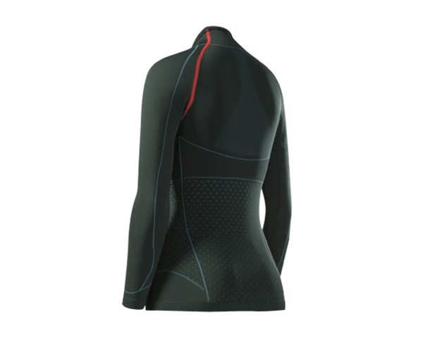 Cube WLS Funktionsunterhemd Cold Conditions Langarm Blackline | Schwarz/grau/rot – Bild 2