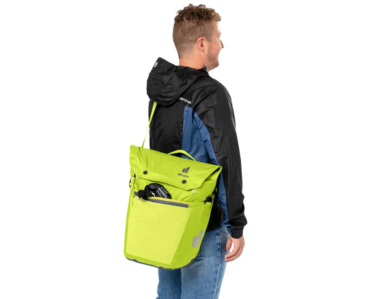 Deuter Mainhattan 17+10 Liter - Fahrrad Gepäckträgertasche | Citrus-graphite – Bild 9