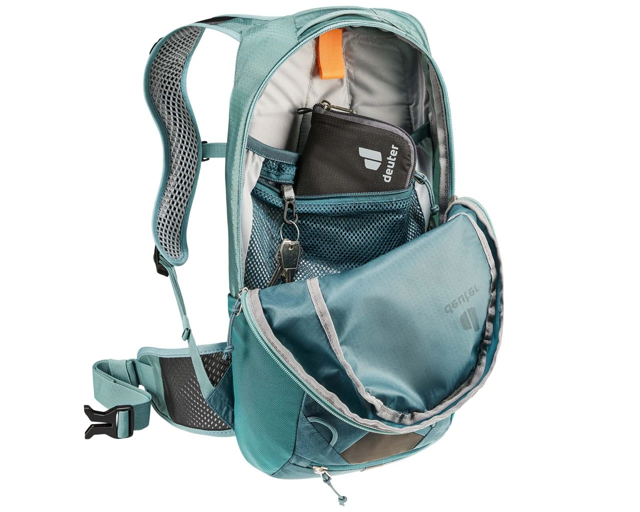 Deuter Race 8 Liter - Fahrrad Rucksack PFC-frei | Deepsea-jade – Bild 8