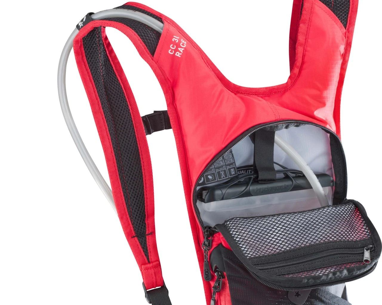 Evoc CC Race 3 Liter Fahrradrucksack + 2 Liter Bladder | Red-black – Bild 4