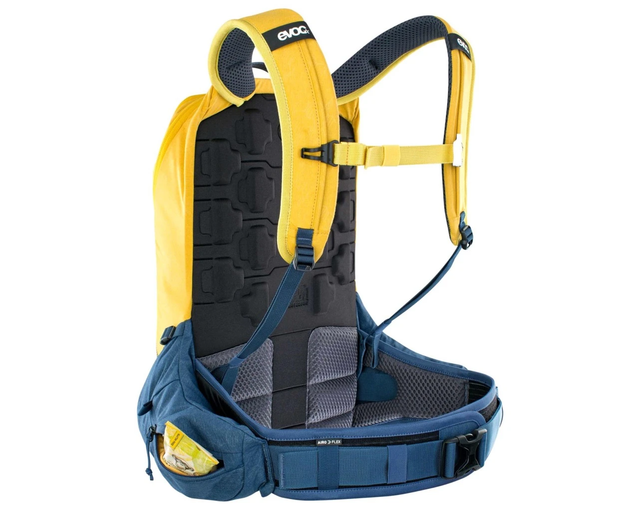 Evoc Trail Pro 16 Liter Protektorrucksack | Curry-denim – Bild 2