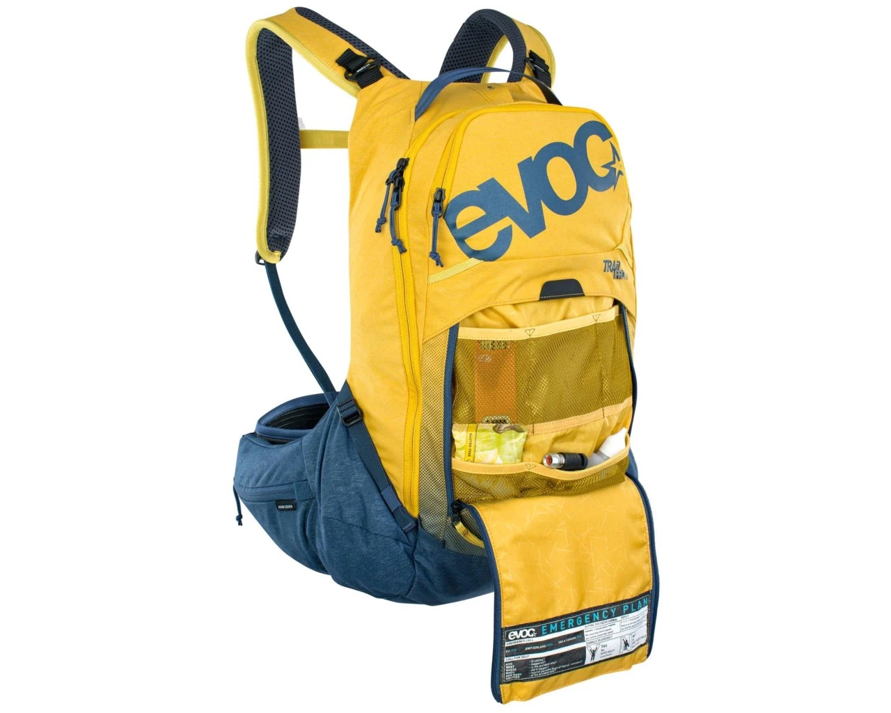 Evoc Trail Pro 16 Liter Protektorrucksack | Curry-denim – Bild 6