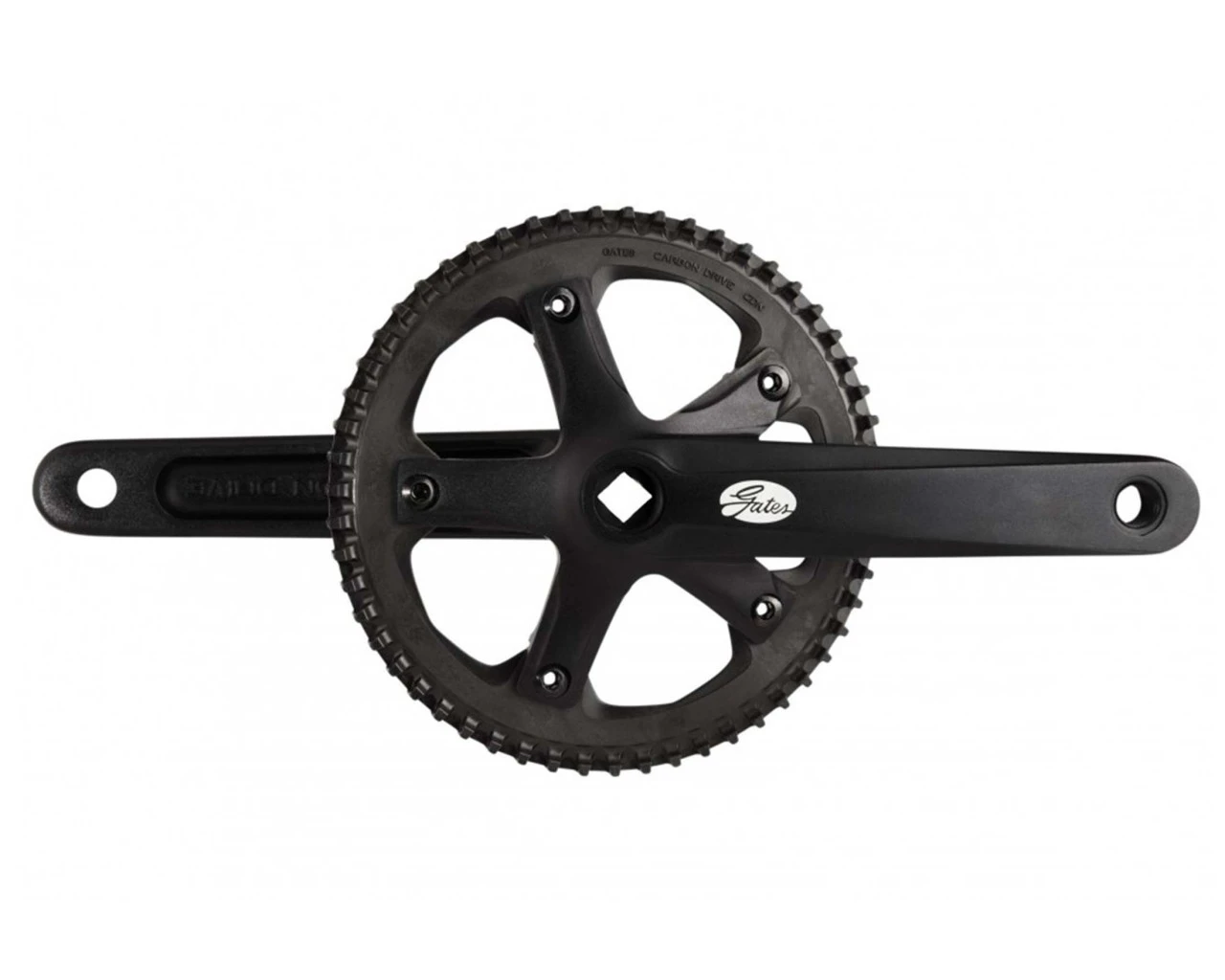Gates Carbon Drive Kurbelset 5-Arm 46 Zähne | Black