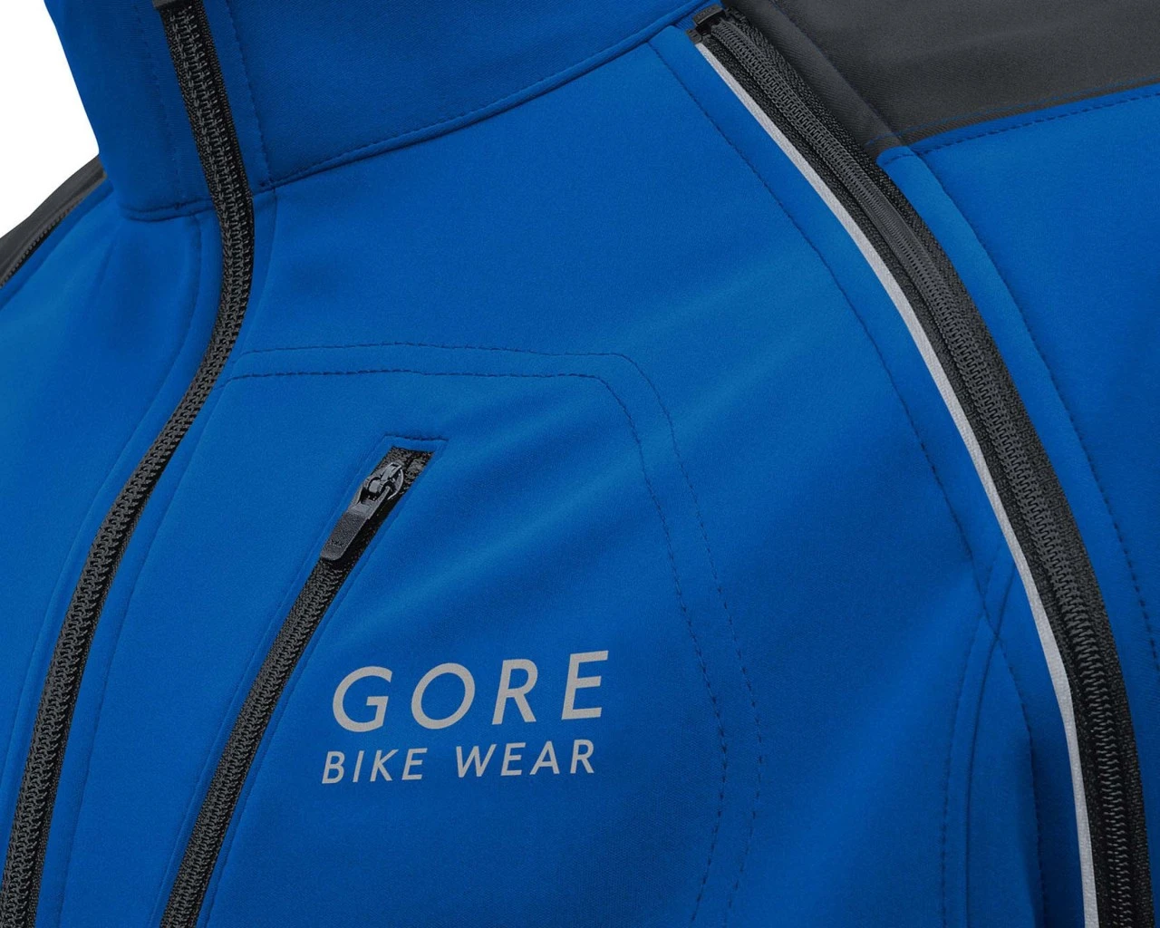 Gore Bike Wear Phantom Plus Windstopper Zip-Off Jacke - Passform Comfort | Brilliant Blue-black – Bild 4