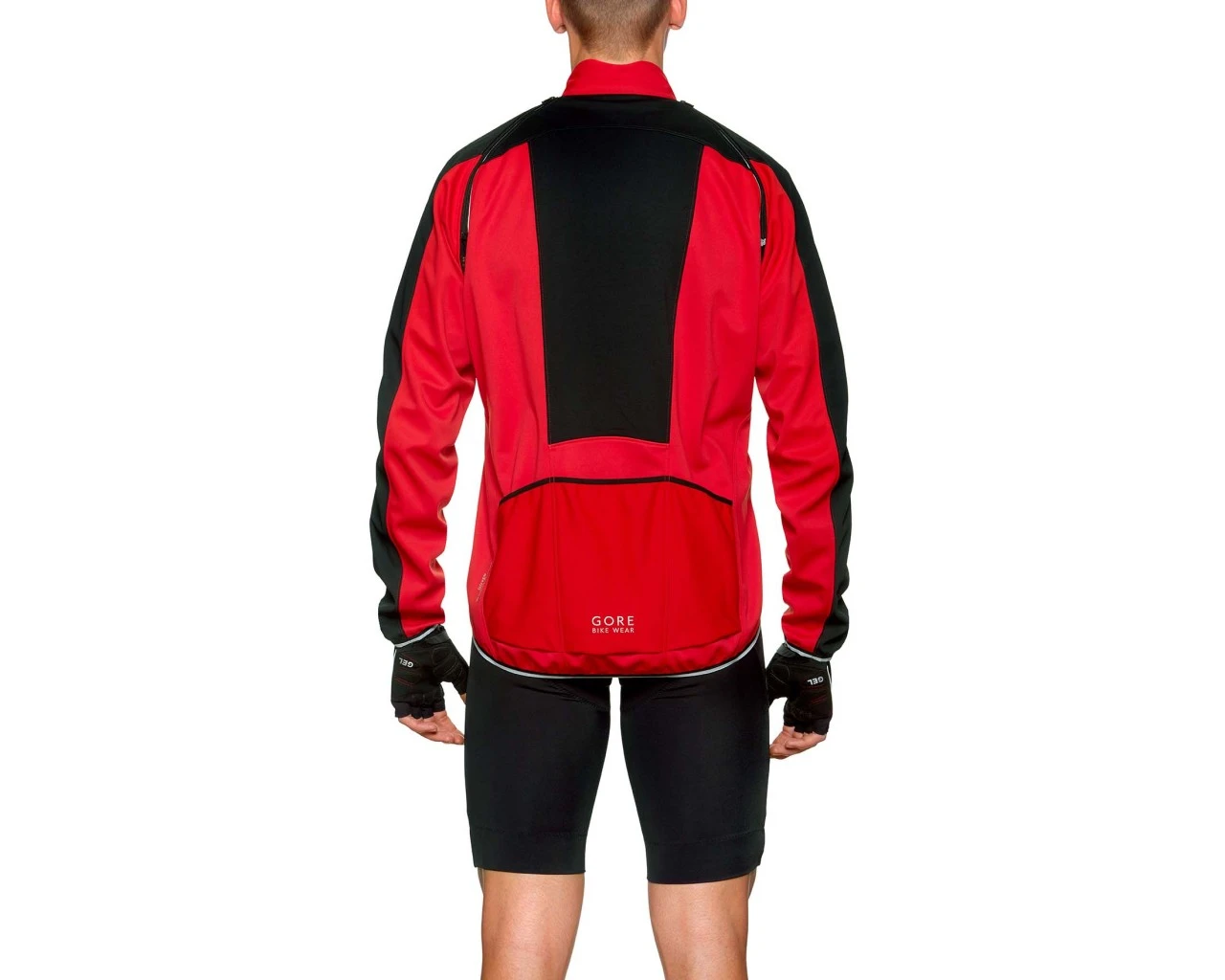 Gore Bike Wear Phantom Plus Windstopper Zip-Off Jacke - Passform Comfort | Rot-schwarz – Bild 4