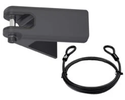Hiplok Airlok + Pack- Rad-Wandaufhängung Mit Schloss Und 10mm Stahlseil | Black