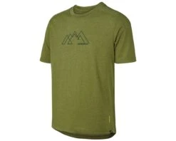 IXS Flow Tech T-Shirt Mountain Graphic | Olive
