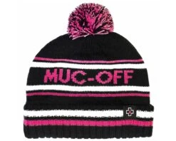 Muc-Off Bommelmütze (Beanie) | Pink-black