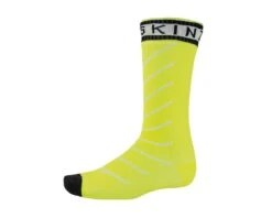Sealskinz Socken Super Thin Pro Mid Mit Hydrostop | Neon Yellow-black-white