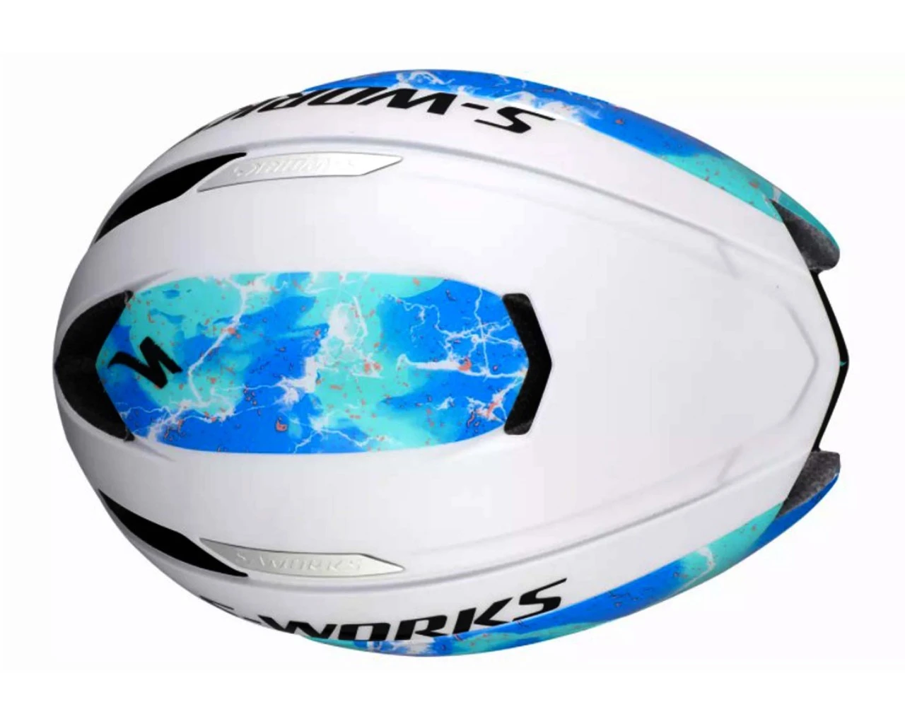 Specialized S-Works Evade Rennrad Helm MIPS (ANGi-kompatibel) | Matte Dove Grey-gloss Cobalt Blue-la – Bild 6