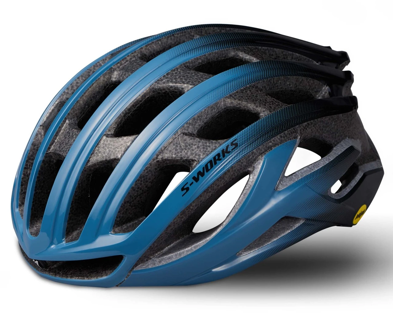 Specialized S-Works Prevail II Rennrad Fahrradhelm ANGi Ready | Storm Grey-black