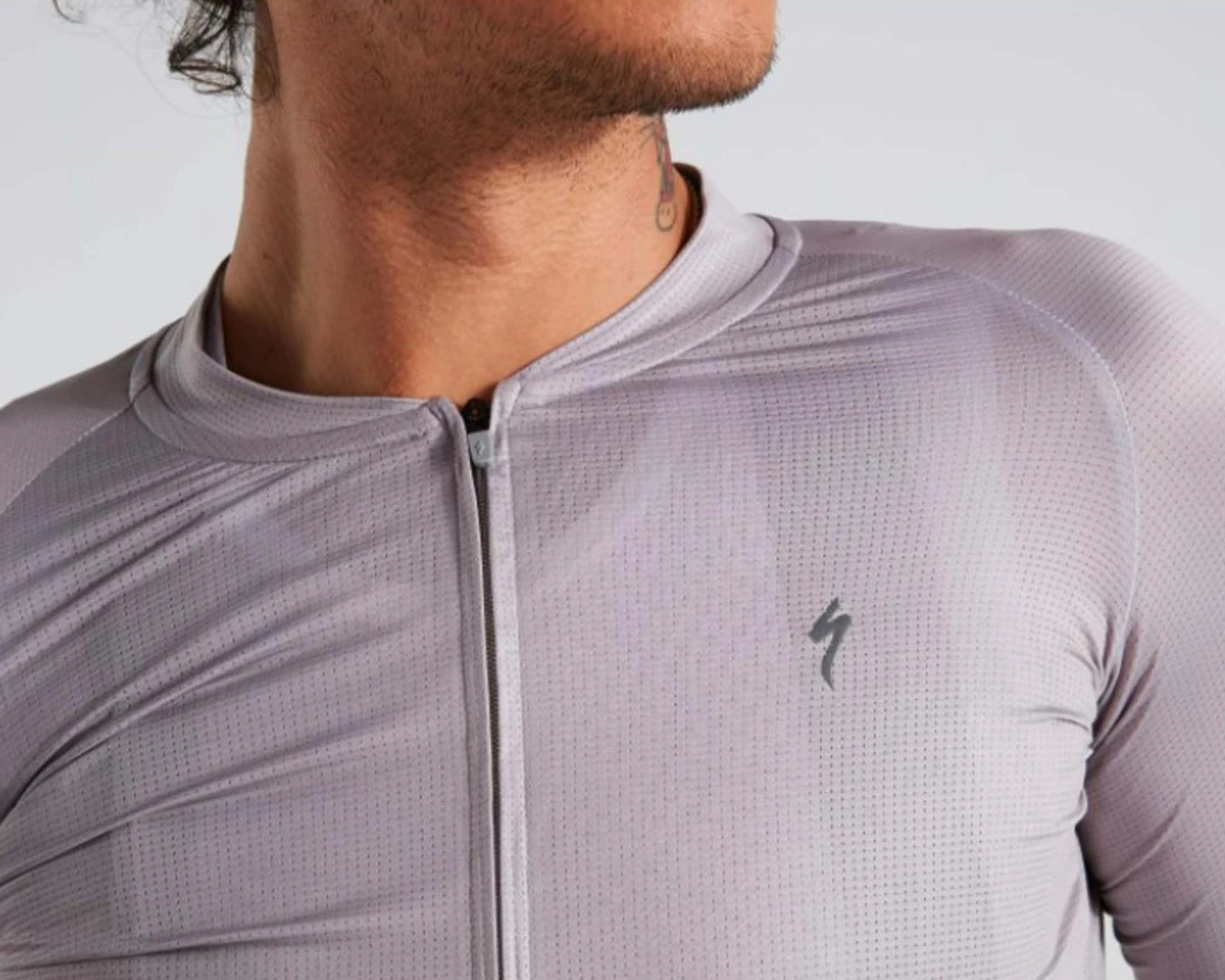 Specialized SL Air Solid Trikot Langarm | Silver – Bild 4